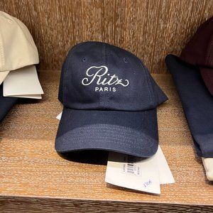 FRAME x Ritz Paris embroidered cotton-canvas baseball hat - NWOT